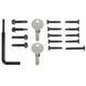 Двері із замком для огорожі Aquaviva Fence Black