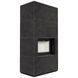 Камін Kratki FLOKI BOX 8 kW &Oslash; 160 в обудові з керамограніту FOKOS GRAFITE