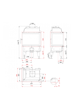 Камінна топка BeF THERM 8 CL PASSIVE