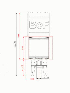 Камінна топка BeF ROYAL V 10 U