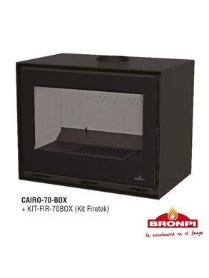 Сталева піч Bronpi CAIRO 70 BOX + KIT-C-CAIRO-BOX