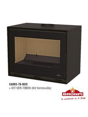 Сталева піч Bronpi CAIRO 70 BOX + KIT-C-CAIRO-BOX