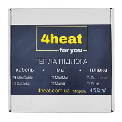 Кабель до теплої підлоги 4HEAT MiniCable/18-675 | 37,5 м (3,8-4,7 м2)