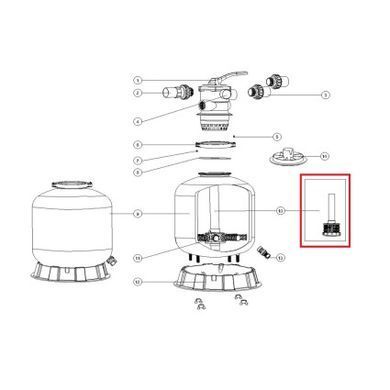 Дюзова коробка з трубою для EmauxT600
