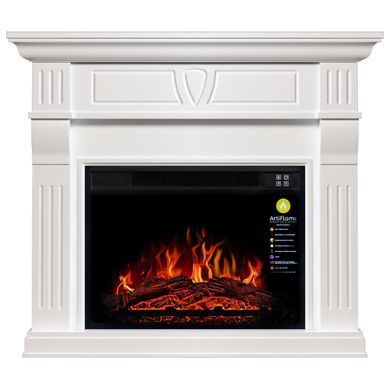 Камінокомплект ArtiFlame BEETHOVEN AF23S БІЛИЙ Б'ЯНКО (ЗІ ЗВУКОМ)