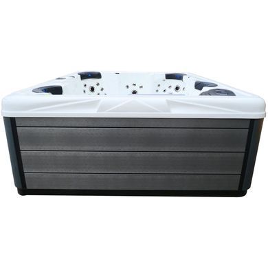 Гідромасажний басейн Aquajoy Saint-Tropez (280х230х95 см), Сріблясто-білий мармур