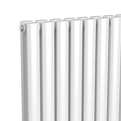 Вертикальный радиатор Ellipse Double 480х1800-8, anticor, белый