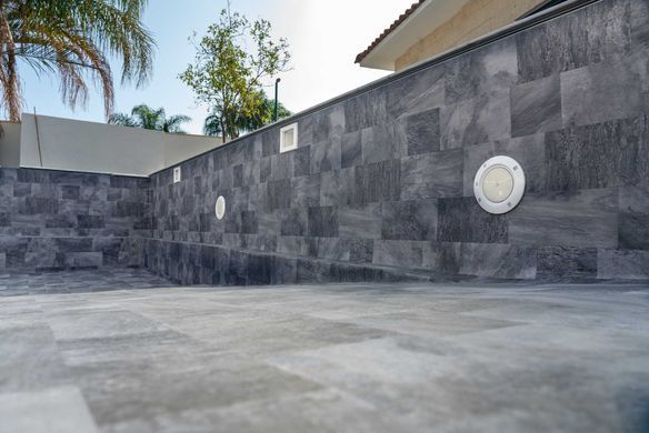 Мембрана StoneTile Grey плитка 40х20 см, 1.65м армована з лаковим покриттям 327198043001
