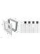 Вентиляційна решітка Kratki 11х32 см графітова
