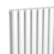 Вертикальный радиатор Ellipse Double 480х1800-8, anticor, белый
