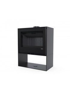 Стальная печь Defro Home CUBEN S (черный шамот)