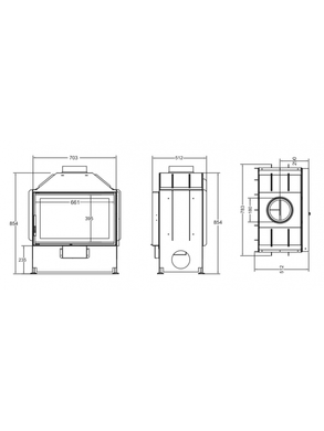 Камінна топка A.Caminetti FLAT 60