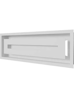 Вентиляционная решетка Kratki 17x49 см WIND белая