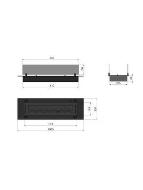Биокамин Infire INSERT BLACK 1000