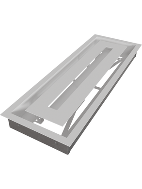 Вентиляционная решетка Kratki 17x49 см WIND белая