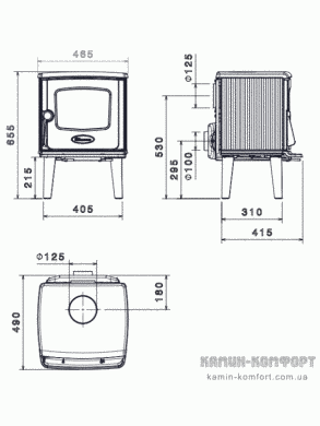 Чугунная печь Dovre 325 CB