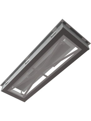 Вентиляционная решетка Kratki 17x49 см WIND белая
