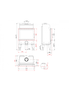 Камінна топка BeF THERM V 7 PASSIVE
