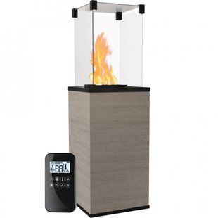 Газовый обогреватель Kratki PATIO MINI керамогранит NATURALI OSSIDIANA VENA GRIGIA - пульт (8,2 кВт)