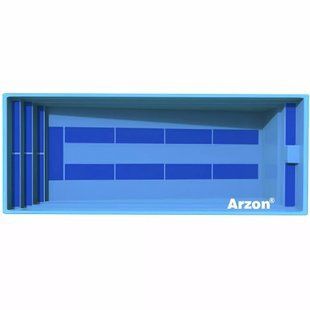 Композитний басейн Arzon Вікторія (1040*410*100&ndash;160 см)