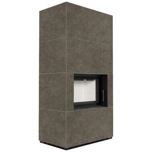 Камин Kratki FLOKI BOX 8 kW &Oslash; 160 в корпусе с керамогранита FOKOS PIOMBO