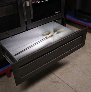 Отопительно-варочная печь Plamen 910 Glas черная &ndash; кухонная печь с плитой для обогрева и приготовления пищи