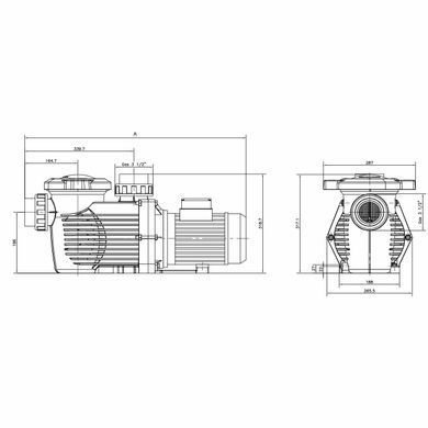 Насос Hayward HCP36353E IE3 (380 В, 45 м3/ч, 3.5 HP)