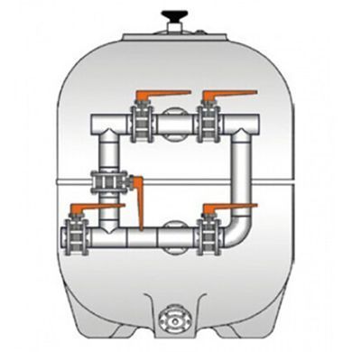 Пятикрановая обвязка Hayward HCB2254UN, 225 мм