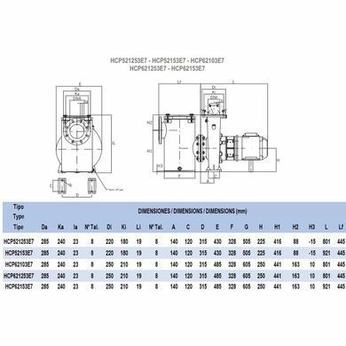 Насос Hayward HCP62103E7 (380 В, 121 м3/год, 10 HP)