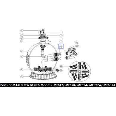 Уплотнительное кольцо муфты Emaux (02011003)