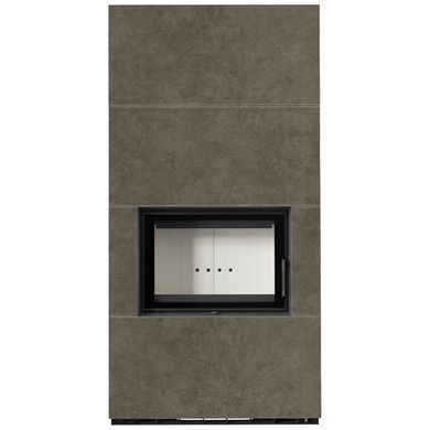 Камін Kratki FLOKI BOX 8 kW &Oslash; 160 в обудові з керамограніту FOKOS PIOMBO