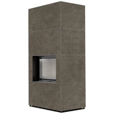 Камін Kratki FLOKI BOX 8 kW &Oslash; 160 в обудові з керамограніту FOKOS PIOMBO