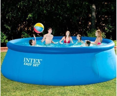 Басейн сімейний Intex 26166, 12430 л, фільтр-насос, сходи, підстилка, тент, в коробці