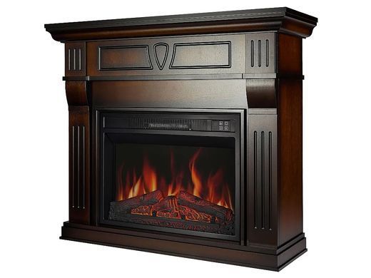 Каминокомплект ArtiFlame Beethoven AF23S махагон коричневый антик с обогревом и звуком горения огня