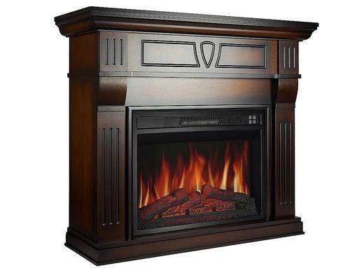 Каминокомплект ArtiFlame Beethoven AF23S махагон коричневый антик с обогревом и звуком горения огня