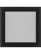 Вентиляционная решетка Kratki 22x22 см OSKAR черная