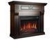 Каминокомплект ArtiFlame Beethoven AF23S махагон коричневый антик с обогревом и звуком горения огня