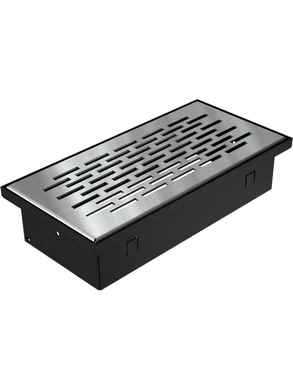 Вентиляційна решітка Kratki 9x20 см FLOOR шліфована