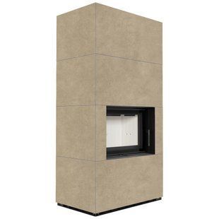 Камин Kratki FLOKI BOX 8 kW &Oslash; 160 в корпусе с керамогранита FOKOS RENA
