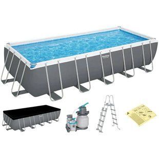 Каркасный бассейн Bestway 5612B (640х274х132 см) с песочным фильтром, лестницей и тентом