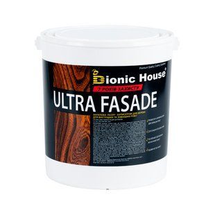 &laquo;ULTRA FACADE&raquo; ультрастійка фарба-лазур для дерева, 10 л, колір орегон