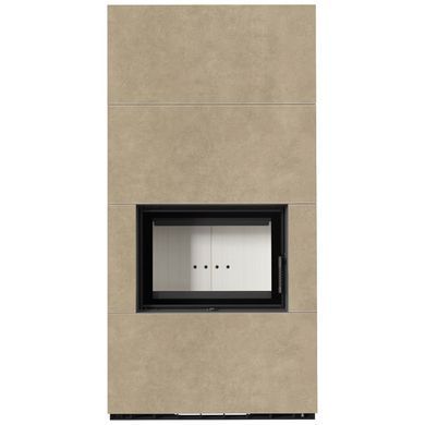 Камін Kratki FLOKI BOX 8 kW &Oslash; 160 в обудові з керамограніту FOKOS RENA