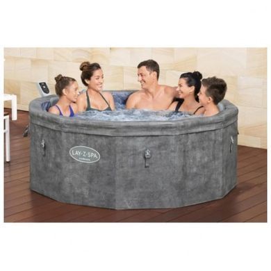 Джакузі - СПА Lay-Z-Spa Carrara зі вбудованими панелями, Bestway, 170 х 65 см (6 місць: 1 325 л/год, аеро)