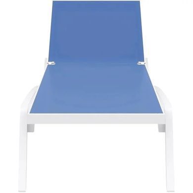 Шезлонг Aquajoy Pacific, белый с синим