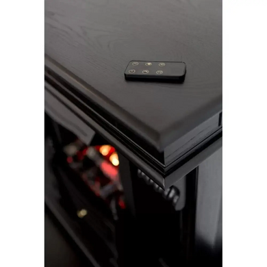 Каминокомплект Гермес Black + Прометей с парогенератором