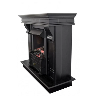 Каминокомплект Гермес Black + Прометей с парогенератором