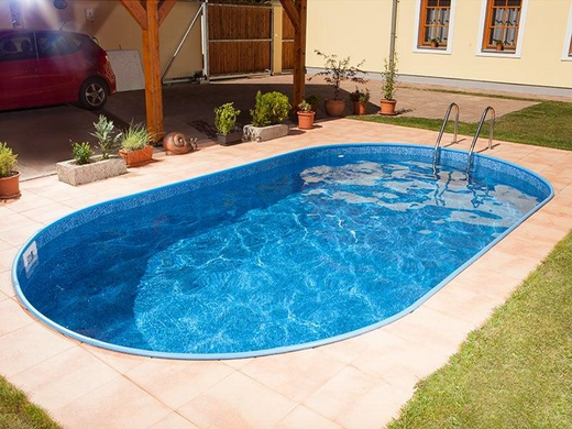 Каркас басейну Ibiza овал 10 х 4.16 х 1.5м, без отворів під скімер та форсунку