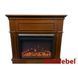 Камінокомплект IDaMebel Sorrento вільха коричневий (1095x1015x356) з каміном Goodfire Lite 26 з дровами та обігрівом