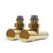 Кран угловой 1/2"х1/2" удлиненный, золото, 2шт.