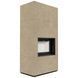 Камін Kratki FLOKI BOX 8 kW &Oslash; 160 в обудові з керамограніту FOKOS RENA